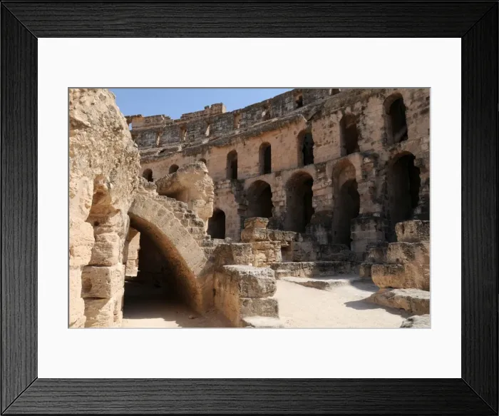 Framed Print : Tunisia. Roman Art. Amphitheatre of Djem Framed Print : Tunisia. Roman Art. Amphitheatre of Djem