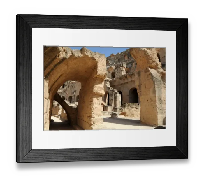 Framed Print : Tunisia. Roman Art. Amphitheatre of Djem Framed Print : Tunisia. Roman Art. Amphitheatre of Djem