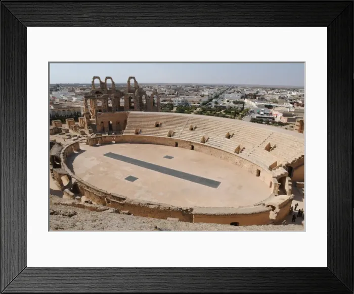 Framed Print : Tunisia. Roman Art. Amphitheatre of Djem. Arena Framed Print : Tunisia. Roman Art. Amphitheatre of Djem. Arena