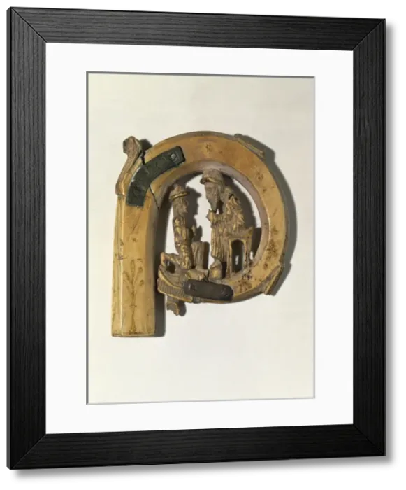 Framed Print : Croiser of Bishop Arnau de Jard?=? (1271-1306). Ivory. 13th Framed Print : Croiser of Bishop Arnau de Jard?=? (1271-1306). Ivory. 13th