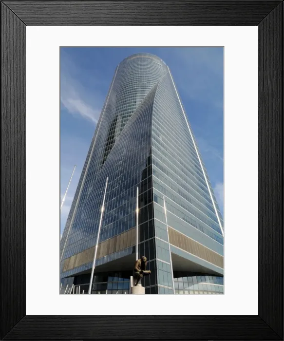 Framed Print : Spain. Madrid. Four Towers Business Area. Space Tower. Fini Framed Print : Spain. Madrid. Four Towers Business Area. Space Tower. Fini