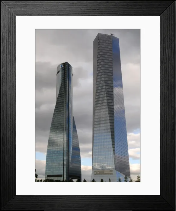 Framed Print : Spain. Madrid. Four Towers Business Area. Space Tower ( by H Framed Print : Spain. Madrid. Four Towers Business Area. Space Tower ( by H