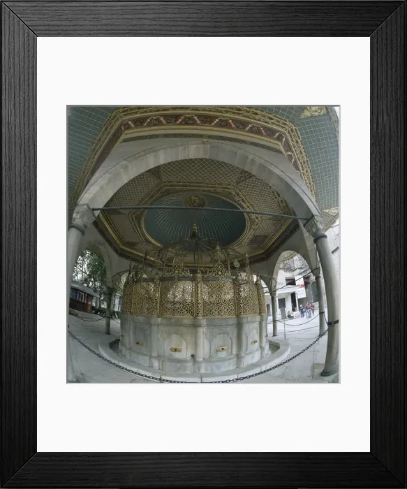 Framed Print : Turkey. Istanbul. Source of ablutions. 18th century Enclosur Framed Print : Turkey. Istanbul. Source of ablutions. 18th century Enclosur