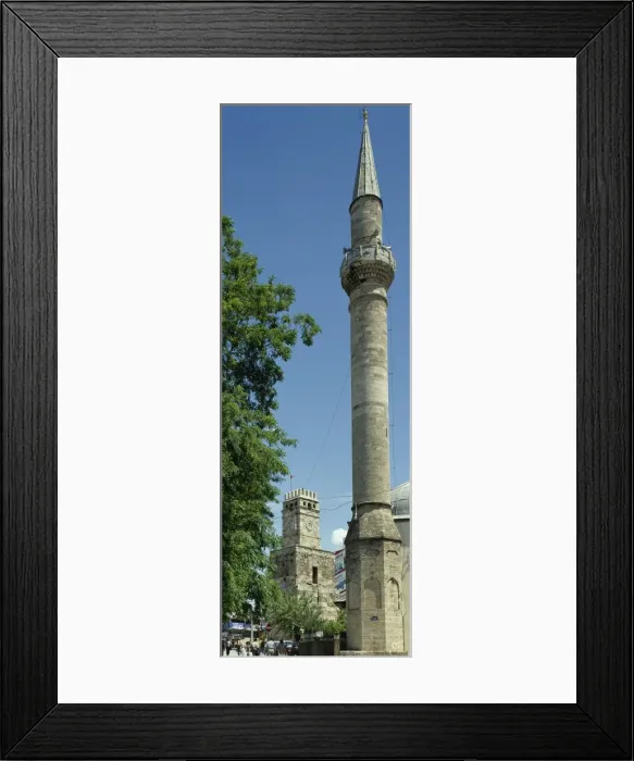 Framed Print : Turkey. Antalya. Old city center. Minaret of Tekeli Pasa Mos Framed Print : Turkey. Antalya. Old city center. Minaret of Tekeli Pasa Mos