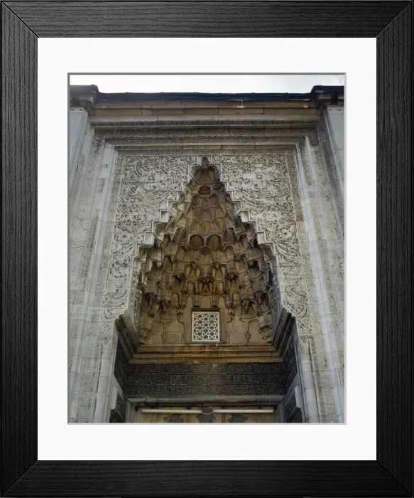 Framed Print : Turkey. Bursa. Yesil Mosque. Ottoman style. 15th century. En Framed Print : Turkey. Bursa. Yesil Mosque. Ottoman style. 15th century. En