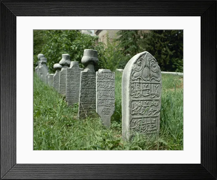 Framed Print : Turkey. Bursa. Muradiye Mosque. Royal cementery. Ottoman tom Framed Print : Turkey. Bursa. Muradiye Mosque. Royal cementery. Ottoman tom