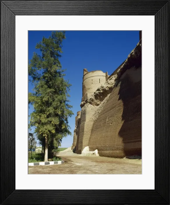 Framed Print : Syria. Qal at Ja bar castle on the left bank of Lake Assad Framed Print : Syria. Qal at Ja bar castle on the left bank of Lake Assad