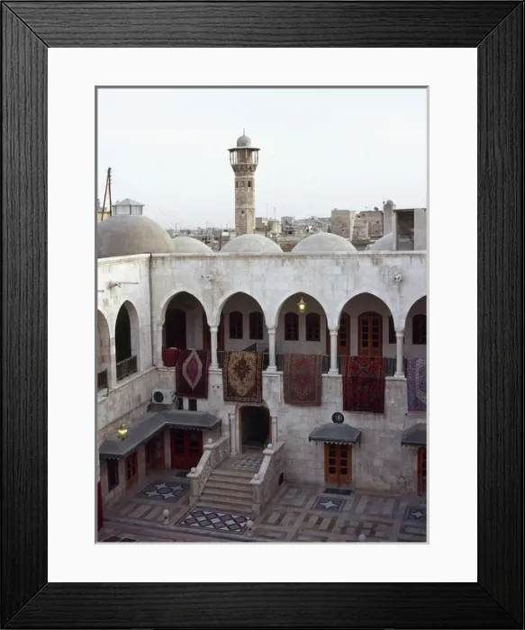 Framed Print : Syria. Aleppo. Khan Al Nahasin caravanserai of Khan Al Nahas Framed Print : Syria. Aleppo. Khan Al Nahasin caravanserai of Khan Al Nahas