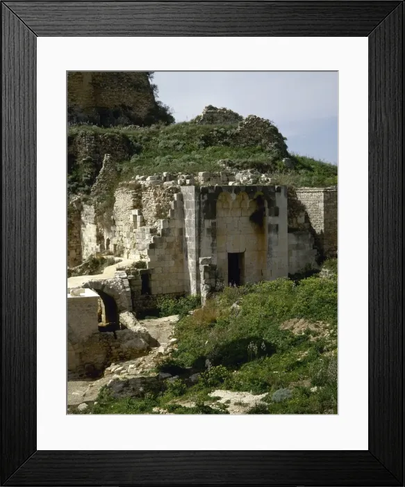 Framed Print : Syria. Citadel of Salah Ed-Din or Saladin Castle. Near Al-Ha Framed Print : Syria. Citadel of Salah Ed-Din or Saladin Castle. Near Al-Ha