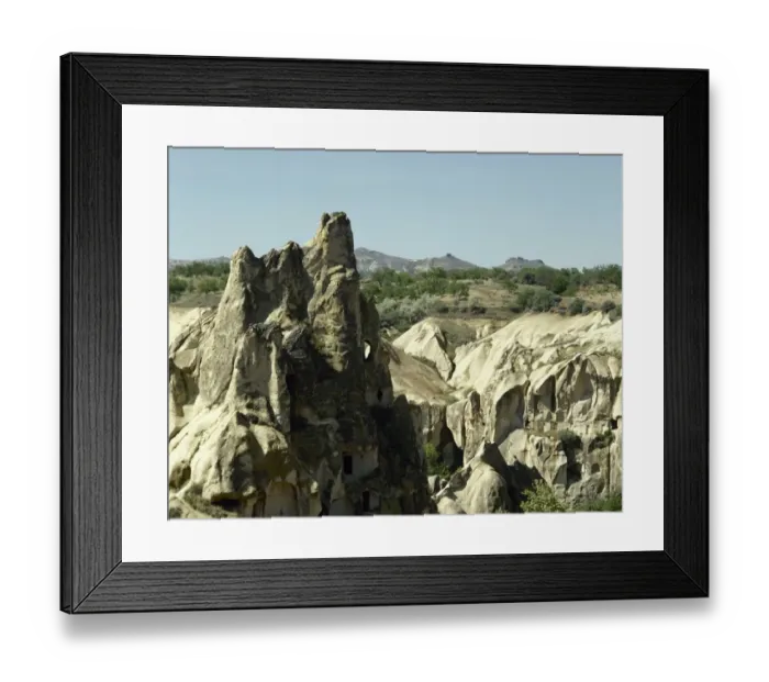 Framed Print : Turkey. Goreme National Park. Landscape. Cappadocia. Central Framed Print : Turkey. Goreme National Park. Landscape. Cappadocia. Central