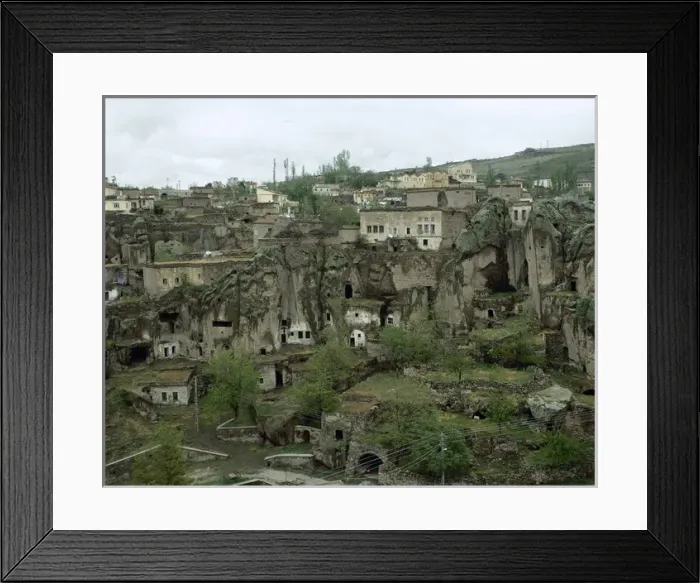 Framed Print : Turkey. Cappadocia. The town Guzelyurt. Central Anatolia Framed Print : Turkey. Cappadocia. The town Guzelyurt. Central Anatolia