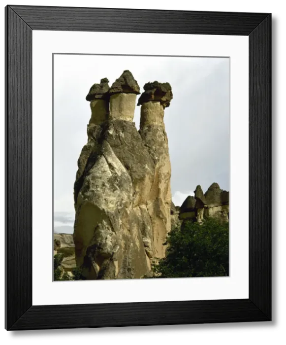Framed Print : Turkey. Cappadocia. Pasabaglari. Monks Valley. Fairy chimne Framed Print : Turkey. Cappadocia. Pasabaglari. Monks Valley. Fairy chimne