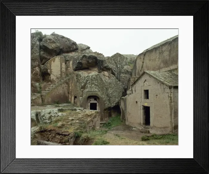Framed Print : Turkey. Guzelyurt. Cappadocia. Exterior view of Troglodyte c Framed Print : Turkey. Guzelyurt. Cappadocia. Exterior view of Troglodyte c