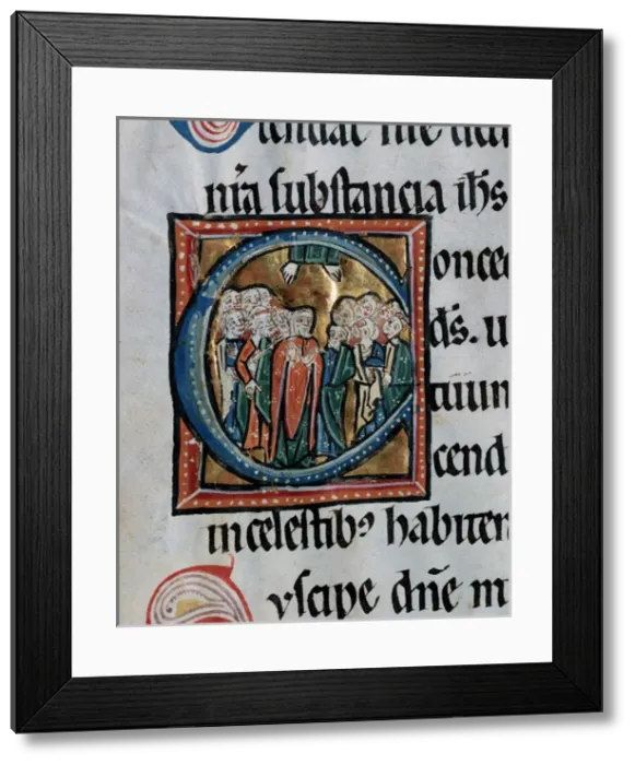 Framed Print : Missal Vetus Oxemense. The Ascension of Jesus. 12th-13th cen Framed Print : Missal Vetus Oxemense. The Ascension of Jesus. 12th-13th cen
