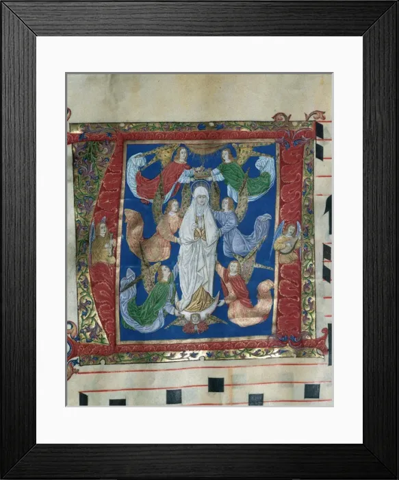 Framed Print : Choirbook number 9. Gregorian chant. 15th. century. Coronati Framed Print : Choirbook number 9. Gregorian chant. 15th. century. Coronati