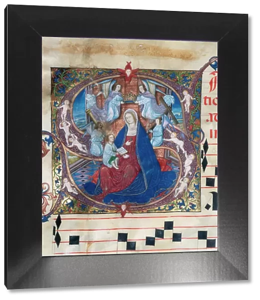 Choirbook number 9. Gregorian chant. 15th. century. Virgin a