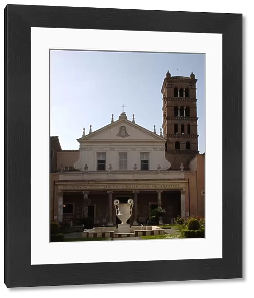 Italy. Rome. Basilica of Saint Cecilia in Trastevere. Exteri