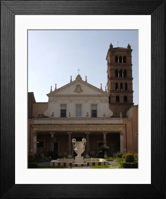 Framed Print : Italy. Rome. Basilica of Saint Cecilia in Trastevere. Exteri Framed Print : Italy. Rome. Basilica of Saint Cecilia in Trastevere. Exteri