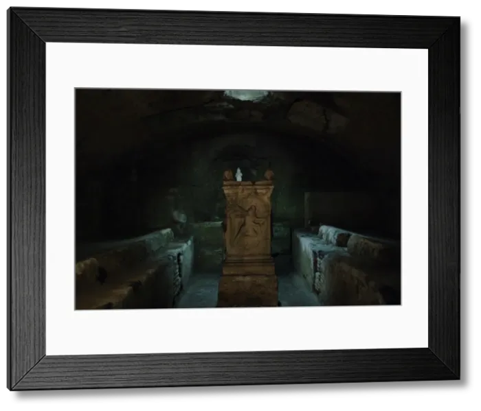 Framed Print : Italy. Rome. The Basilica of Saint Clement. Mithraeum in Framed Print : Italy. Rome. The Basilica of Saint Clement. Mithraeum in