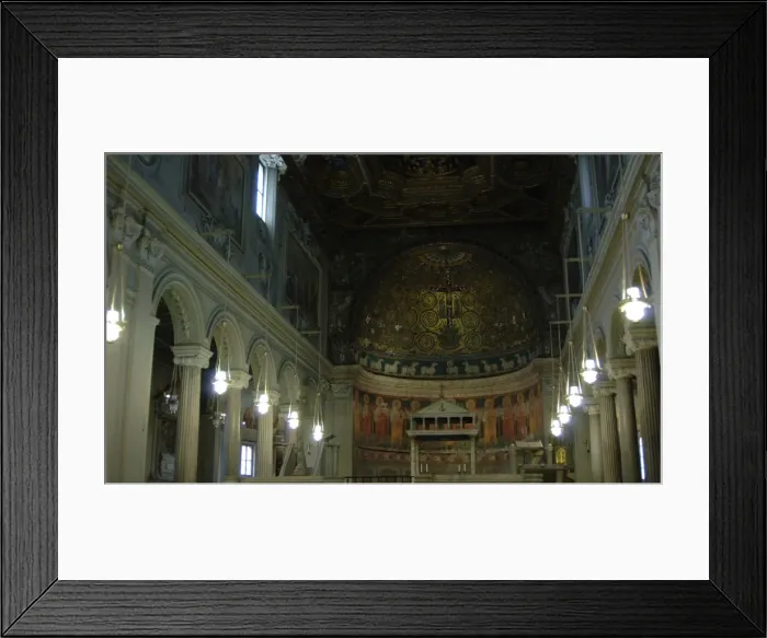 Framed Print : Italy. Rome. The Basilica of Saint Clement. Interior of Framed Print : Italy. Rome. The Basilica of Saint Clement. Interior of