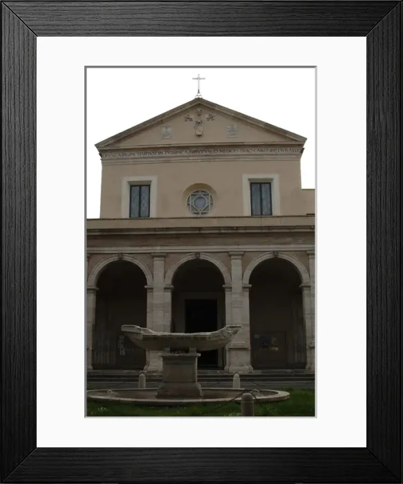 Framed Print : Italy. Rome. Basilica of Santa Maria in Domnica. Facade by A Framed Print : Italy. Rome. Basilica of Santa Maria in Domnica. Facade by A