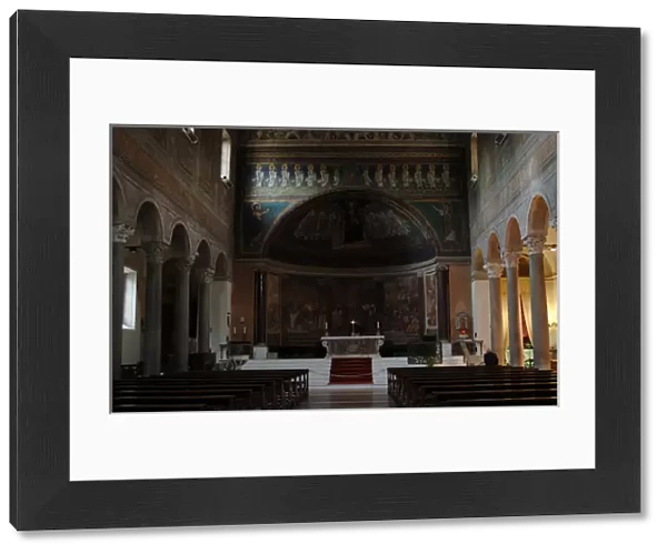Italy. Rome. Basilica of Santa Maria in Domnica. Interior wi