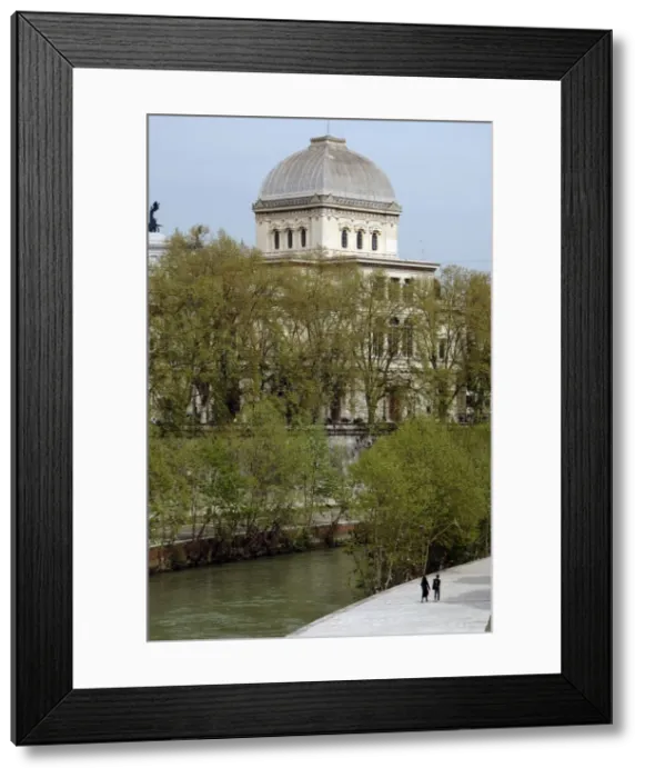 Framed Print : Italy. Rome. Great Synagogue of Rome, 1901-1904. Exterior Framed Print : Italy. Rome. Great Synagogue of Rome, 1901-1904. Exterior