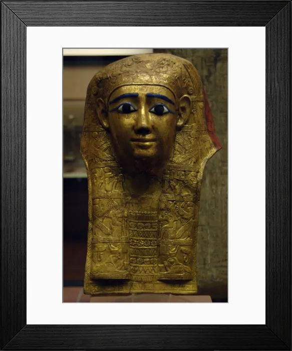 Framed Print : Egyptian funerary mask. 1st century AD. Egypt Framed Print : Egyptian funerary mask. 1st century AD. Egypt