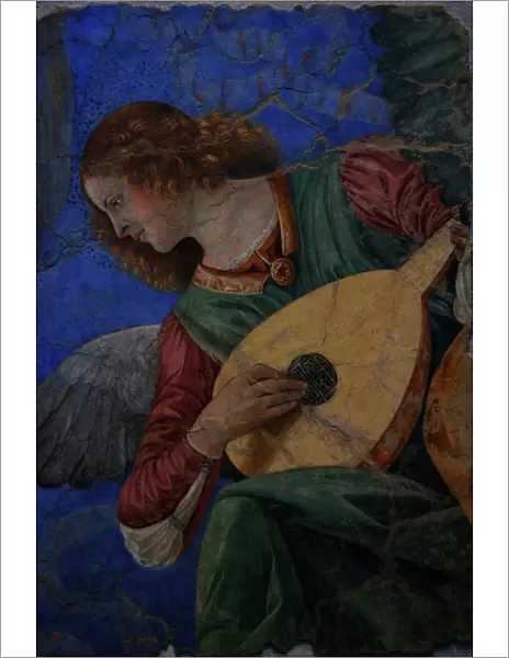 Angel playing a lute, Melozzo da Forli