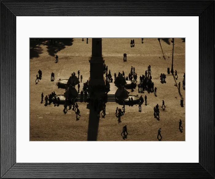 Framed Print : Italy. Rome. Piazza del Popolo. People at sunset Framed Print : Italy. Rome. Piazza del Popolo. People at sunset