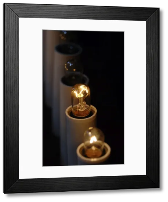 Framed Print : Electric candles inside the Archbasilica of St. John Lateran Framed Print : Electric candles inside the Archbasilica of St. John Lateran