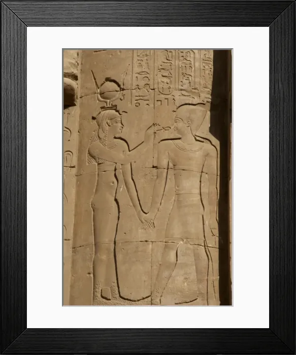 Framed Print : Egypt. Temple of Horus. Relief depicting an egyptian deity g Framed Print : Egypt. Temple of Horus. Relief depicting an egyptian deity g