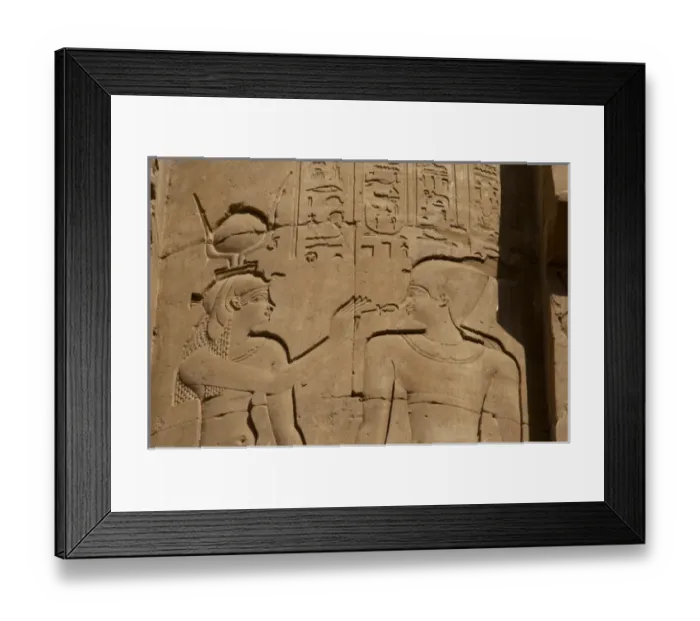 Framed Print : Egypt. Temple of Horus. Relief depicting an egyptian deity g Framed Print : Egypt. Temple of Horus. Relief depicting an egyptian deity g