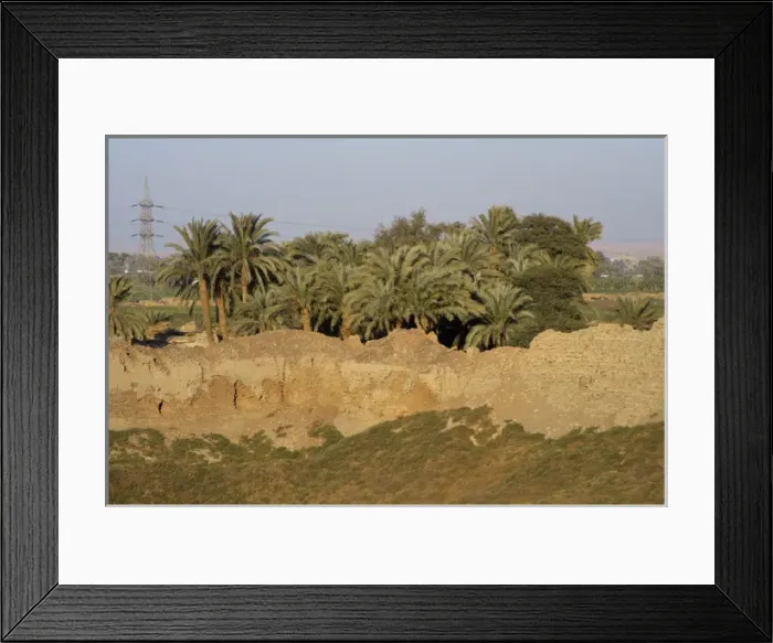 Framed Print : Egypt. Landscape outside Dendera Temple Framed Print : Egypt. Landscape outside Dendera Temple