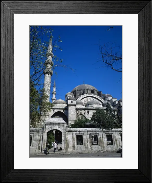 Framed Print : Turkey. Istanbul. Suleymaniye Mosque (1550-1557). Architect Framed Print : Turkey. Istanbul. Suleymaniye Mosque (1550-1557). Architect