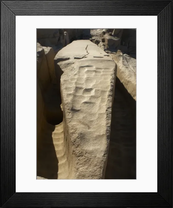Framed Print : Egypt. Aswan. The unfinished obelisk Framed Print : Egypt. Aswan. The unfinished obelisk