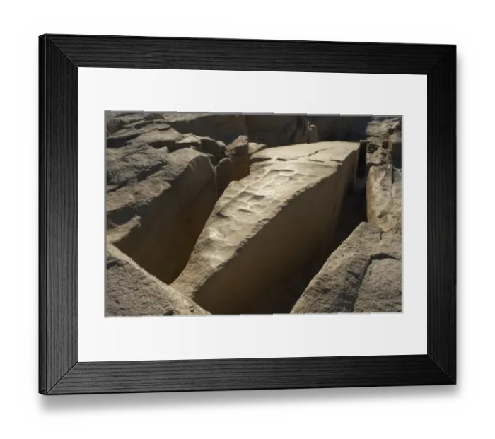 Framed Print : Egypt. Aswan. The unfinished obelisk Framed Print : Egypt. Aswan. The unfinished obelisk