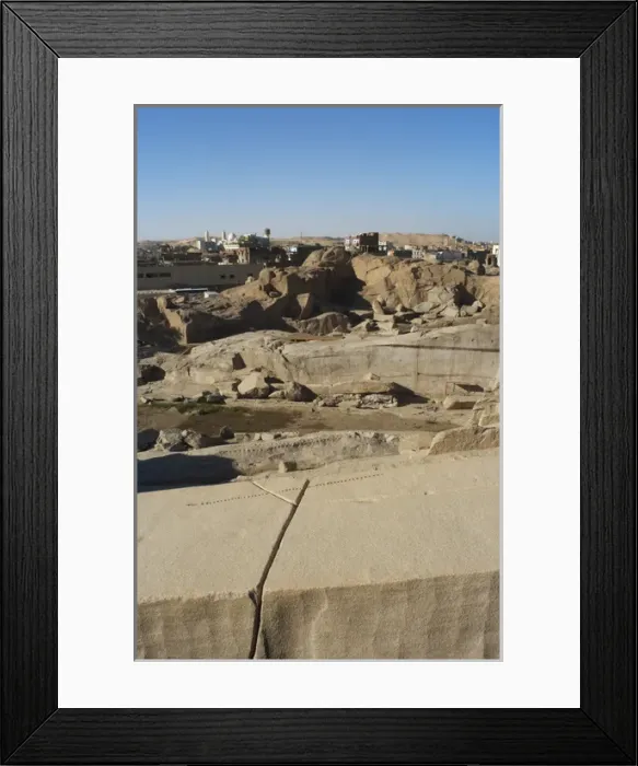 Framed Print : Egypt. Aswan. The unfinished obelisk Framed Print : Egypt. Aswan. The unfinished obelisk