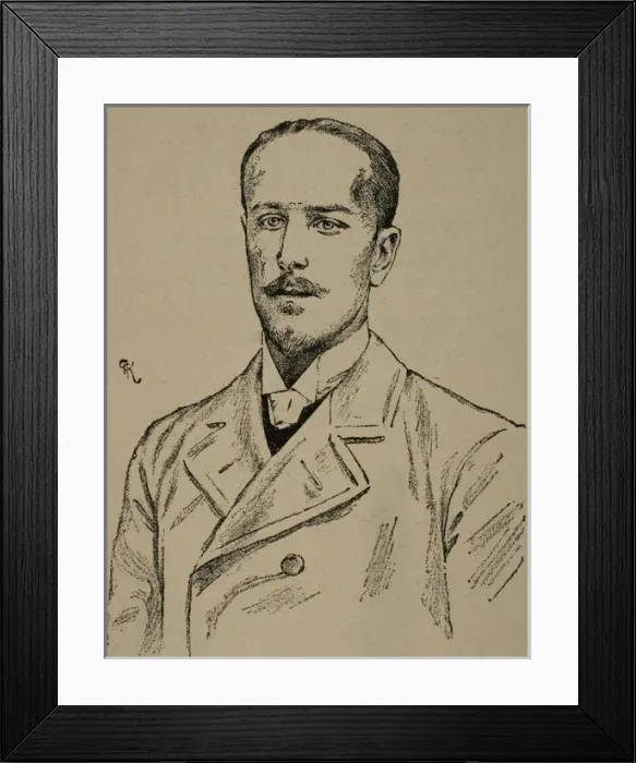 Framed Print : Fernand Khnopff (1858-1921). Engraving Framed Print : Fernand Khnopff (1858-1921). Engraving
