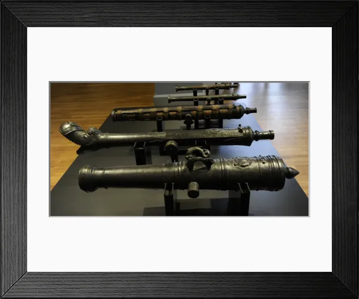 Framed Print : Captured ordnance. Netherlands and Southeast Asia. 17th-19th Framed Print : Captured ordnance. Netherlands and Southeast Asia. 17th-19th