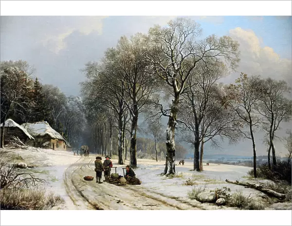 Winter Landscape, 1835-1838, by Barend Cornelis Koekkoek (18