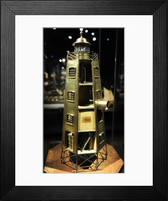 Framed Print : Model of the Duiveneiland lighthouse on Java, 1870 Framed Print : Model of the Duiveneiland lighthouse on Java, 1870
