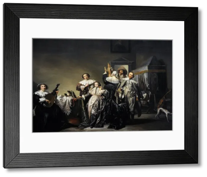 Framed Print : Gallant Company, 1633, by Pieter Codde (1599-1678) Framed Print : Gallant Company, 1633, by Pieter Codde (1599-1678)