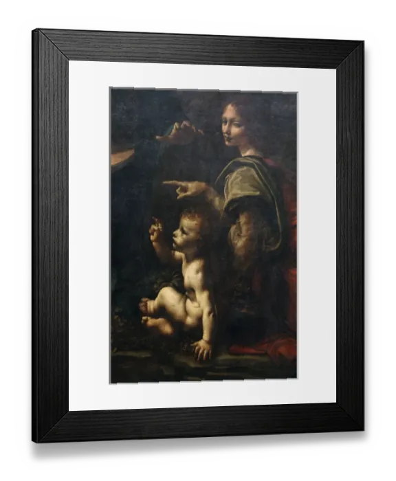 Framed Print : Leonardo da Vinci (1452-1519). Italian polymath. Virgin of t Framed Print : Leonardo da Vinci (1452-1519). Italian polymath. Virgin of t