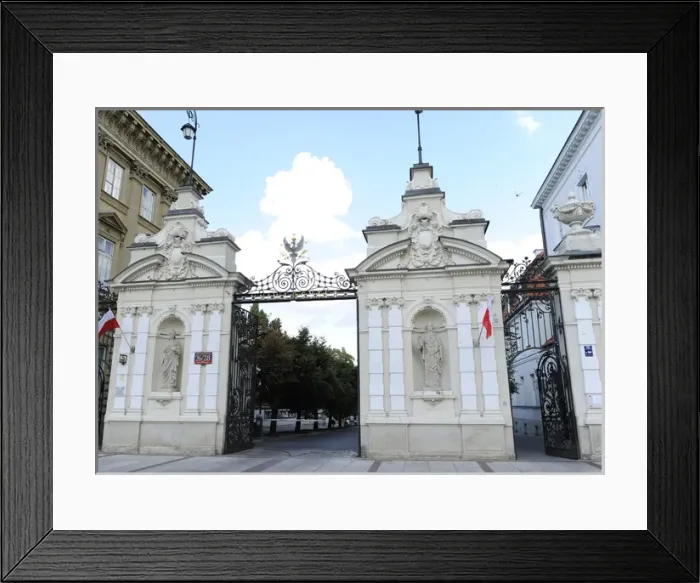 Framed Print : Poland. Warsaw. Central University Gate. Historical Center Framed Print : Poland. Warsaw. Central University Gate. Historical Center
