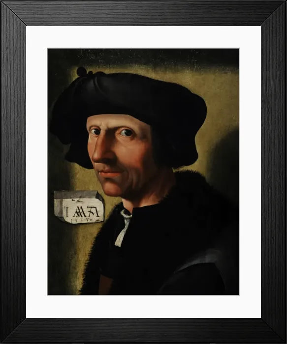 Framed Print : Self-portrait, 1533, by Jacob Cornelisz van Oostsanen (1470 Framed Print : Self-portrait, 1533, by Jacob Cornelisz van Oostsanen (1470