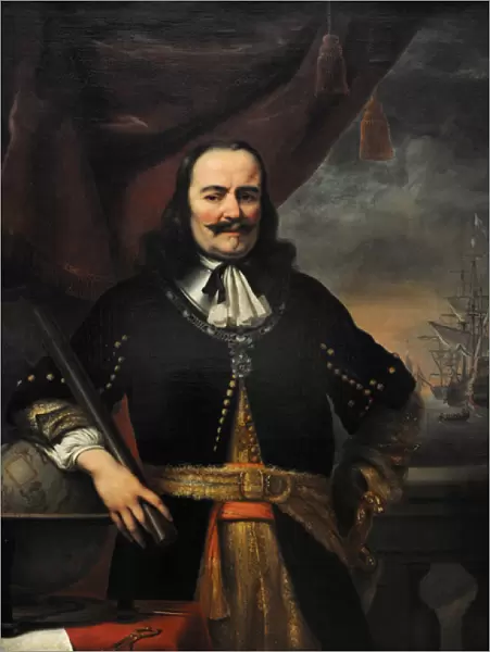 Michiel de Ruyter as Lieutenant-Admiral, 1667, by Ferdinand