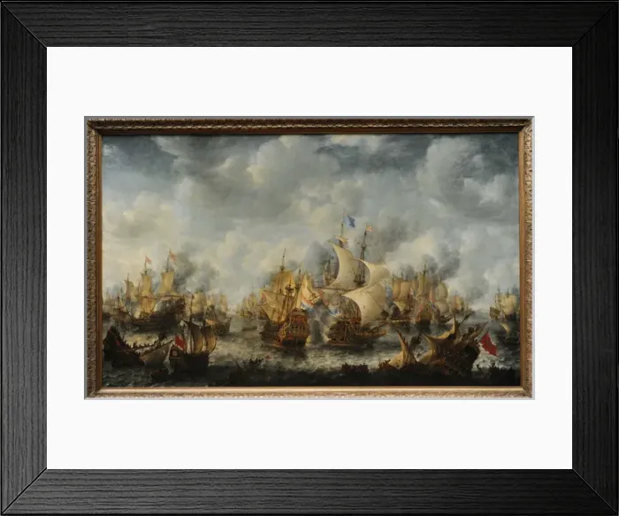 Framed Print : The Battle of Terheide, 1653-1666, by Jan Abrahamsz Beerstra Framed Print : The Battle of Terheide, 1653-1666, by Jan Abrahamsz Beerstra