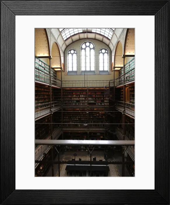 Framed Print : Netherlands. Amsterdam. Rijksmuseum. Library. Inside Framed Print : Netherlands. Amsterdam. Rijksmuseum. Library. Inside