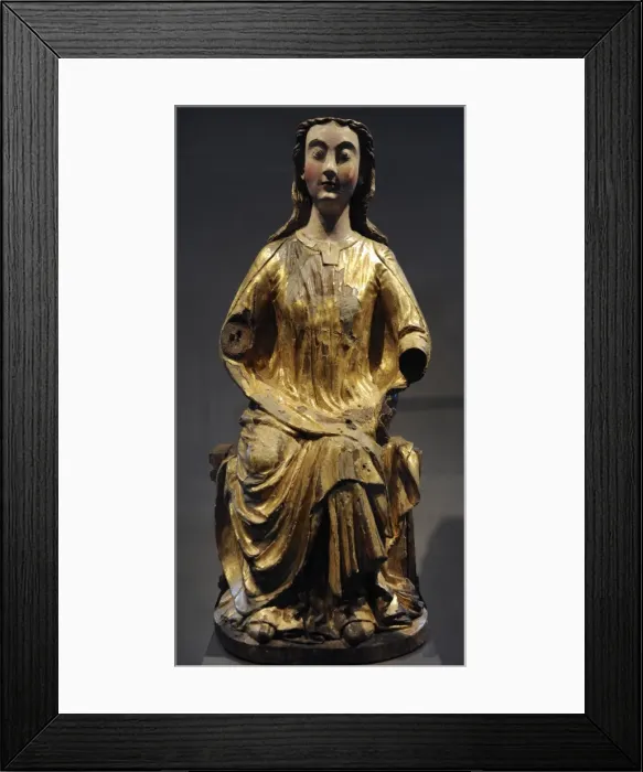 Framed Print : Gothic. Mary in the seat of wisdom. Msgebied, 1240. Catha Framed Print : Gothic. Mary in the seat of wisdom. Msgebied, 1240. Catha